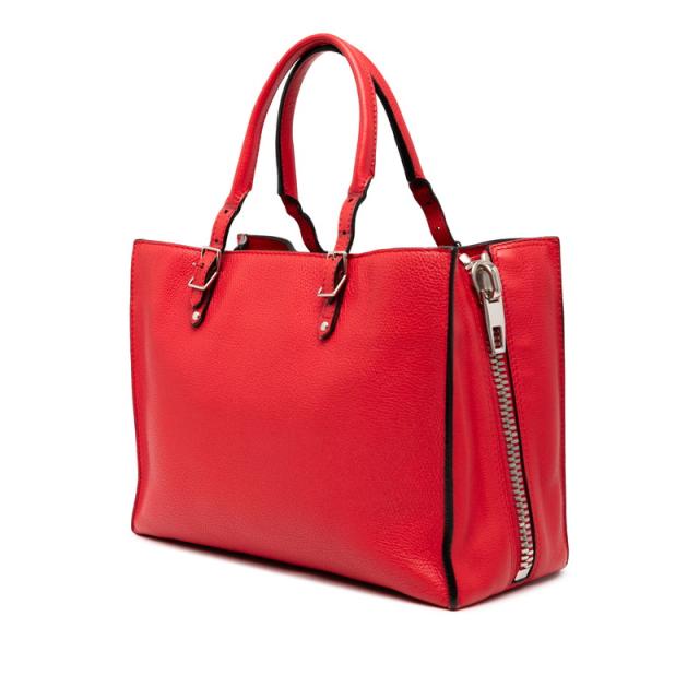 バレンシアガ ザ ペーパー トートバッグ ショルダーバッグ 2WAY レッド レザー レディース BALENCIAGA 【中古】