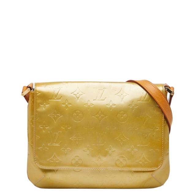 ルイ ヴィトン モノグラム ヴェルニ トンプソンストリート ワンショルダーバッグ イエロー ブラウン LOUIS VUITTON 【中古】