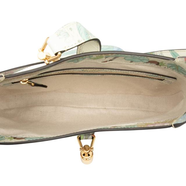 グッチ ジャッキー1961 タイガー モチーフ ハンドバッグ ショルダーバッグ 636709 ホワイト マルチカラー レザー GUCCI 【中古】 グッチ ジャッキー1961 タイガー モチーフ ハンドバッグ ショルダー