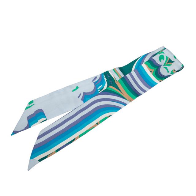 未使用品　HERMES ツイリー BRIDES de GALA SHADOW HERMES エルメス スカーフ ツイリー Brides de Gala Shadow オレンジ