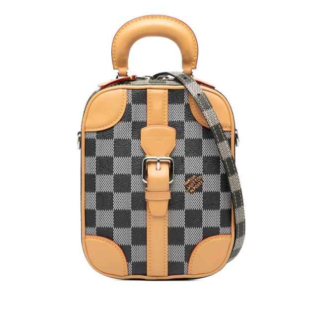 ルイ ヴィトン ダミエ ヴァリゼット ヴェルティカル ハンドバッグ ショルダーバッグ 2WAY N60273 グレー LOUIS VUITTON 【中古】