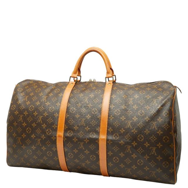 ルイ ヴィトン モノグラム キーポル60 ボストンバッグ トラベルバッグ M41422 ブラウン PVC レザー レディース LOUIS VUITTON 【中古】_1
