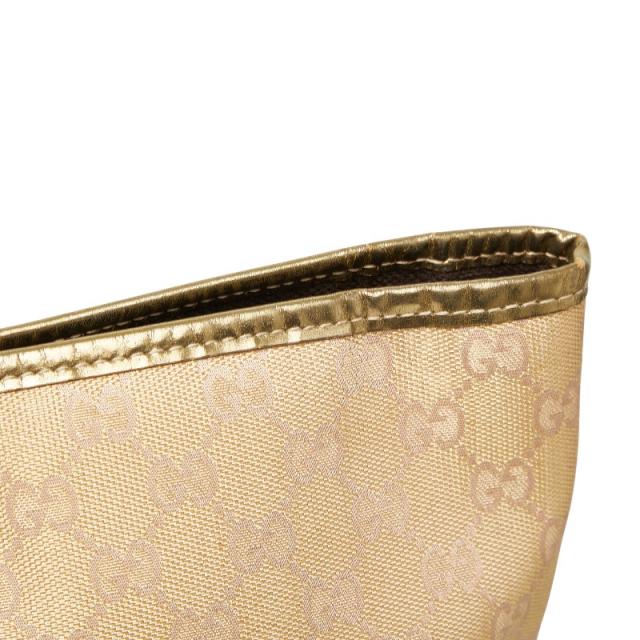 グッチ GGキャンバス ハンドバッグ トートバッグ 267474 ベージュ ゴールド キャンバス レザー レディース GUCCI 【中古】_7