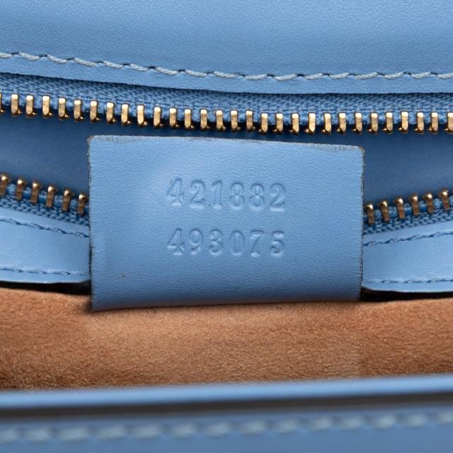 グッチ シルヴィ ワンショルダーバッグ 421882 ブルー レザー レディース GUCCI 【中古】_5