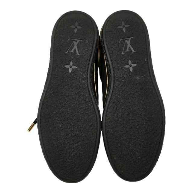 ルイ ヴィトン モノグラム スニーカー サイズ：36 MS0163 ブラック ゴールド スウェード レディース LOUIS VUITTON 【中古】 ルイ ヴィトン モノグラム スニーカー サイズ：36 MS0163 ブラック