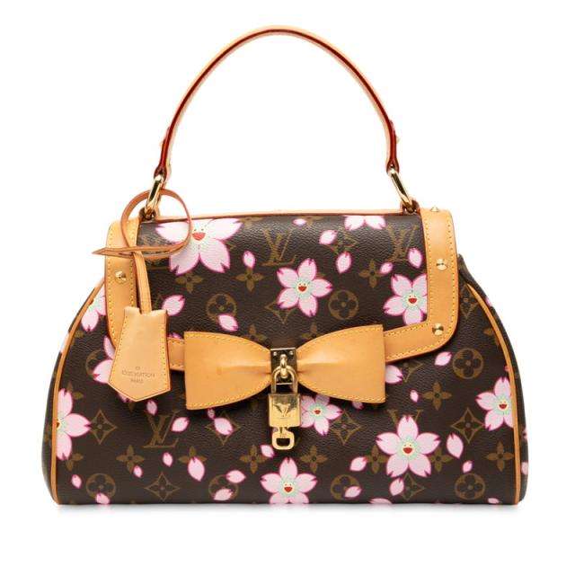 ルイ ヴィトン モノグラム チェリーブロッサム サック レトロ PM ハンドバッグ M92012 ブラウン マルチカラー PVC LOUIS VUITTON【中古】