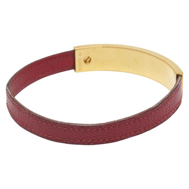 エルメス プスプス バングル レッド レザー レディース HERMES 【中古】_1