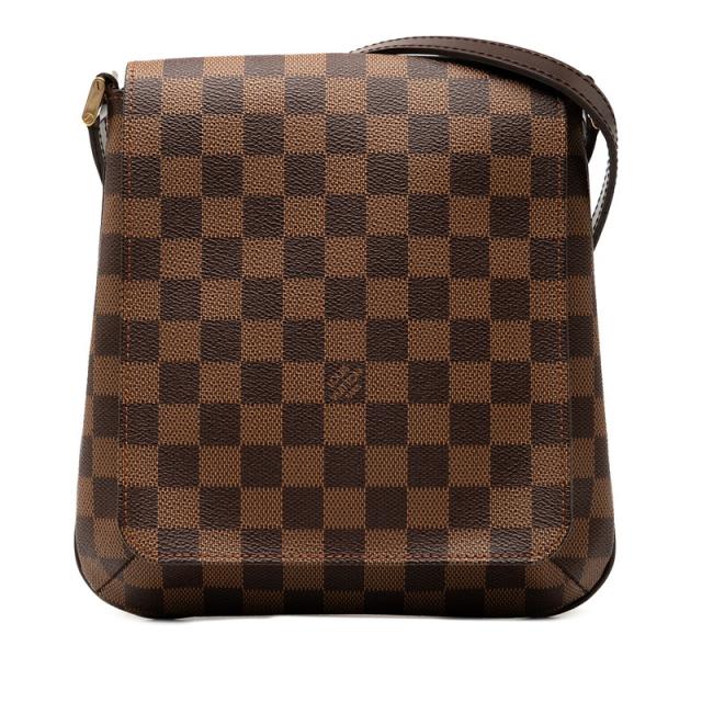 ルイ ヴィトン ダミエ ミュゼットサルサ ロングショルダー 斜め掛け ショルダーバッグ N51300 ブラウン PVC LOUIS VUITTON 【中古】