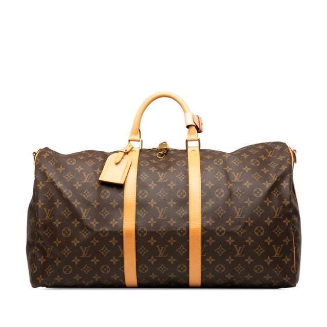ルイ ヴィトン モノグラム キーポル バンドリエール55 ボストンバッグ ショルダーバッグ 2WAY M41414 ブラウン LOUIS VUITTON 【中古】