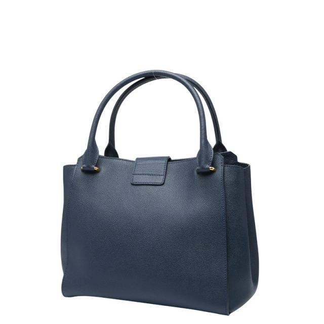 バーバリー ハンドバッグ ショルダーバッグ 2WAY ネイビー レザー レディース BURBERRY 【中古】_1