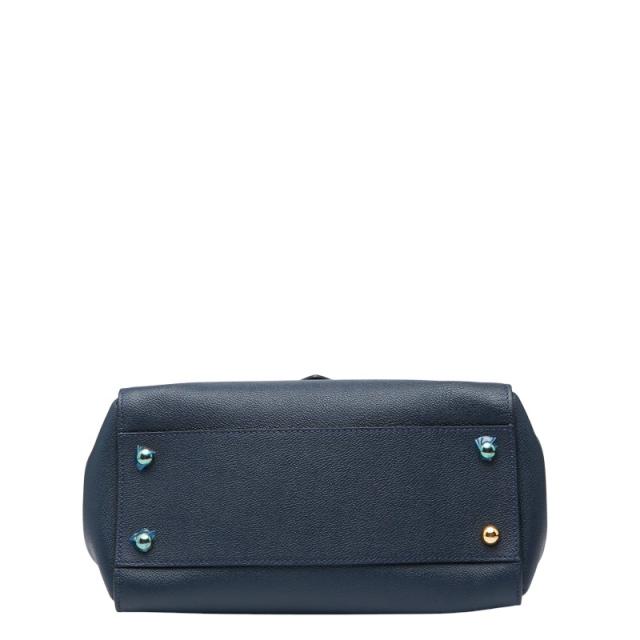 バーバリー ハンドバッグ ショルダーバッグ 2WAY ネイビー レザー レディース BURBERRY 【中古】_2