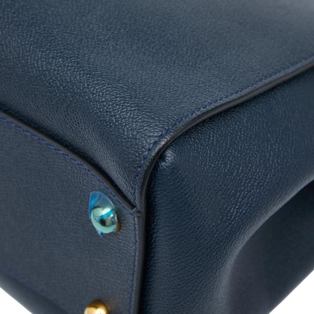 バーバリー ハンドバッグ ショルダーバッグ 2WAY ネイビー レザー レディース BURBERRY 【中古】_4