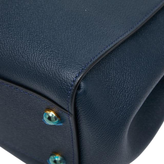 バーバリー ハンドバッグ ショルダーバッグ 2WAY ネイビー レザー レディース BURBERRY 【中古】_6