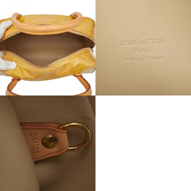ルイ ヴィトン モノグラム ヴェルニ トンプキン ススクエア ボストンバッグ ハンドバッグ M91149 ベージュ LOUIS VUITTON 【中古】_9