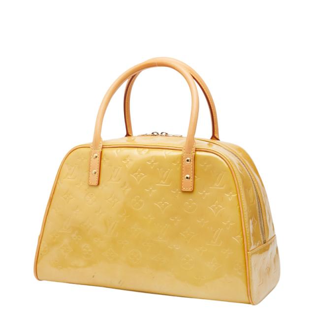 ルイ ヴィトン モノグラム ヴェルニ トンプキン ススクエア ボストンバッグ ハンドバッグ M91149 ベージュ LOUIS VUITTON 【中古】_1