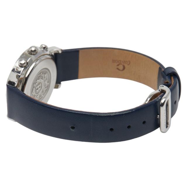 エルメス クリッパー ベルト社外品 腕時計 CL1.310 クオーツ ブルー文字盤 ステンレススチール レザー レディース HERMES 【中古】_6