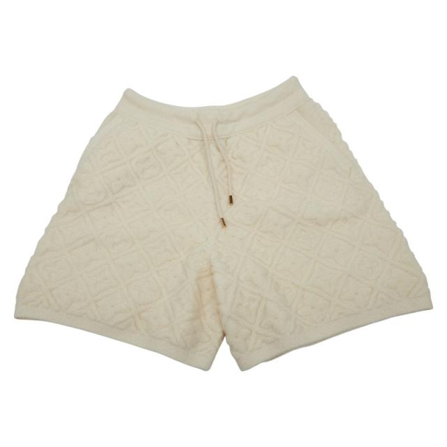 ルイ ヴィトン モノグラム ショートパンツ サイズ:XS アイボリー ウール ナイロン ポリウレタン レディース LOUIS VUITTON 【中古】
