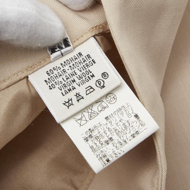 エルメス タイトスカート サイズ:34 ベージュ モヘア/バージンウール レディース HERMES 【中古】_4