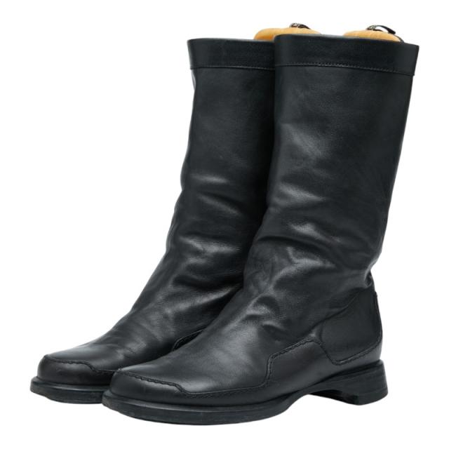エルメス ブーツ サイズ:35 1/2 ブラック レザー レディース HERMES 【中古】