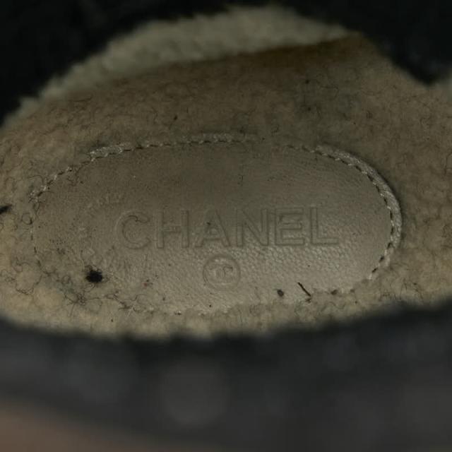 シャネル ココマーク ムートンブーツ サイズ:37 ブラウン ムートン レディース CHANEL 【中古】_6