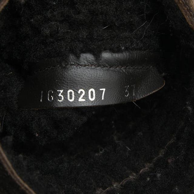 シャネル ココマーク ムートンブーツ サイズ:37 ブラウン ムートン レディース CHANEL 【中古】_7