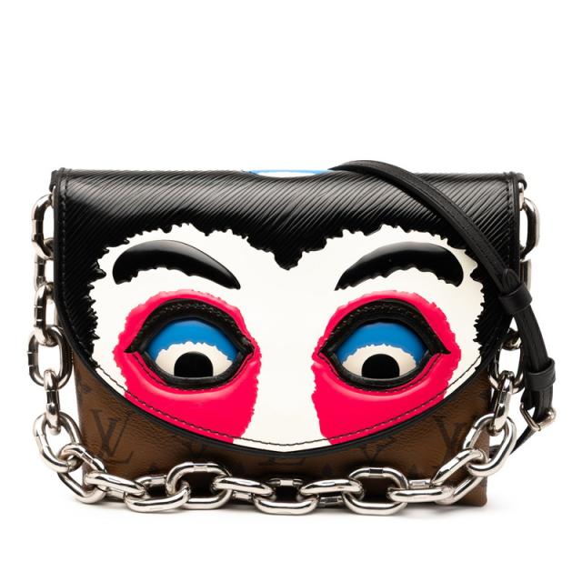 ルイ ヴィトン モノグラム リバース エピ ポシェット カブキ マスク ハンドバッグ ショルダーバッグ 2WAY M43495 LOUIS VUITTON 【中古】