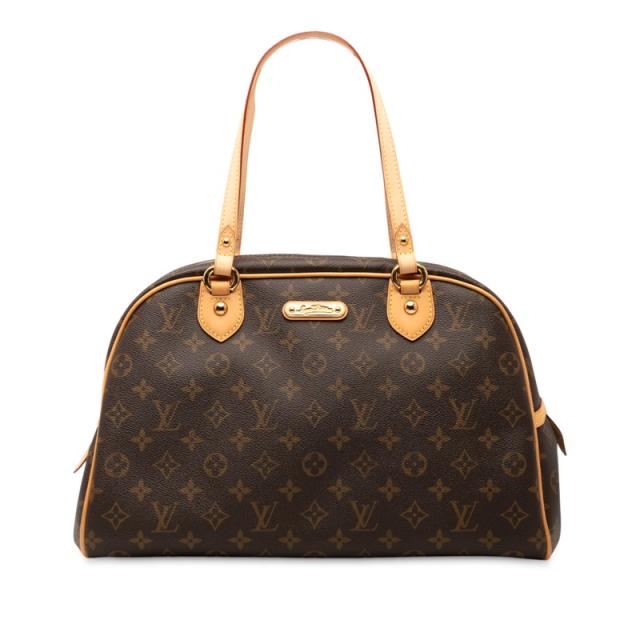 ルイ ヴィトン モノグラム モントグレイユGM ショルダーバッグ トートバッグ M95566 ブラウン PVC レディース LOUIS VUITTON 【中古】