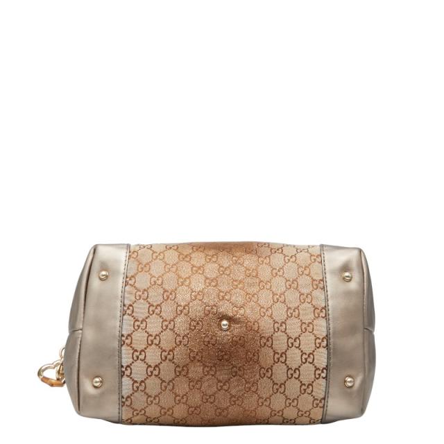 グッチ GGキャンバス ハートビット バンブー ワンショルダーバッグ 269958 ブラウン キャンバス レザー レディース GUCCI 【中古】_2