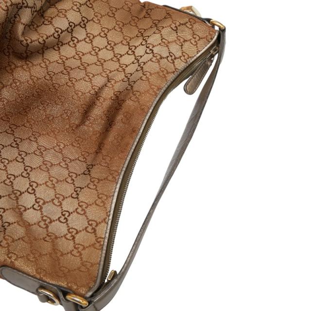 グッチ GGキャンバス ハートビット バンブー ワンショルダーバッグ 269958 ブラウン キャンバス レザー レディース GUCCI 【中古】_8