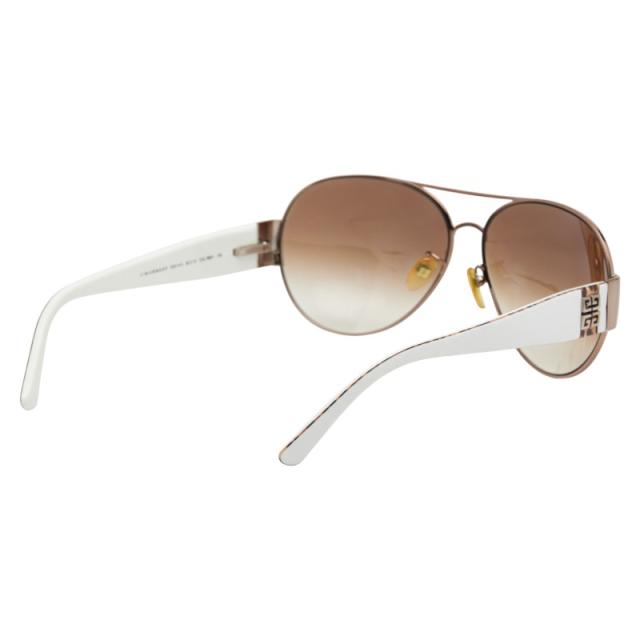 ジバンシー ロゴ サングラス SGV413 ブラウン ホワイト プラスチック レディース Givenchy 【中古】_2