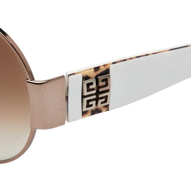 ジバンシー ロゴ サングラス SGV413 ブラウン ホワイト プラスチック レディース Givenchy 【中古】_3