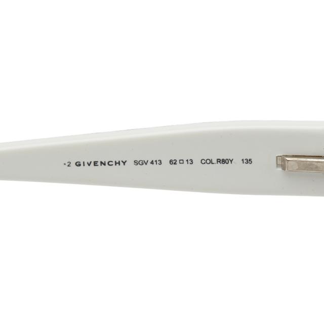 ジバンシー ロゴ サングラス SGV413 ブラウン ホワイト プラスチック レディース Givenchy 【中古】_4