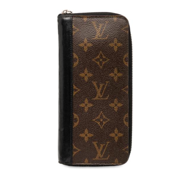ルイ ヴィトン モノグラム マカサー ジッピーウォレット ヴェルティカル ラウンドファスナー 長財布 M60109 LOUIS VUITTON 【中古】