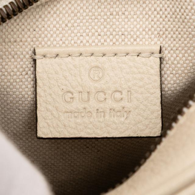 グッチ ロゴプリント ショルダーバッグ 574803 アイボリー レザー レディース GUCCI 【中古】_4