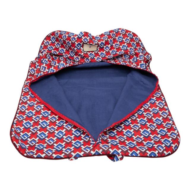 グッチ ジオメトリックG ガーメントバッグ 662298 レッド マルチカラー リネン レディース GUCCI 【中古】 グッチ ジオメトリックG ガーメントバッグ 662298 レッド マルチカラー