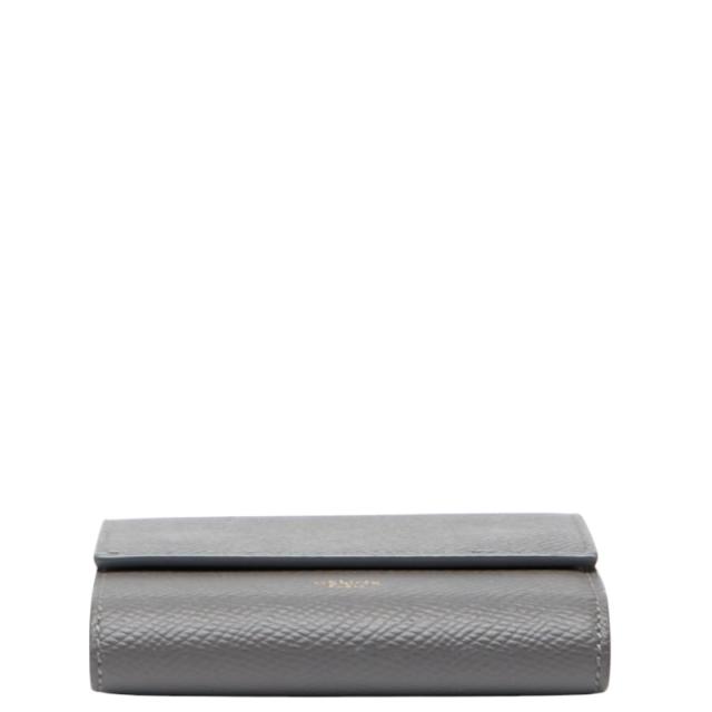 セリーヌ 三つ折り財布 グレー レザー レディース CELINE 【中古】