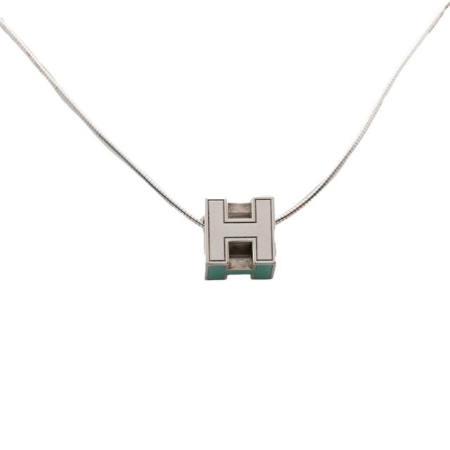 エルメス カージュ ド アッシュ Hキューブ ペンダントネックレス