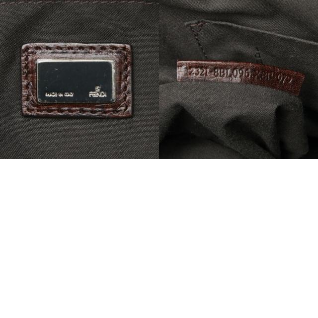 フェンディ ズッカ トートバッグ ハンドバッグ 8BL096 ブラウン エナメル PVC レディース FENDI 【中古】_9