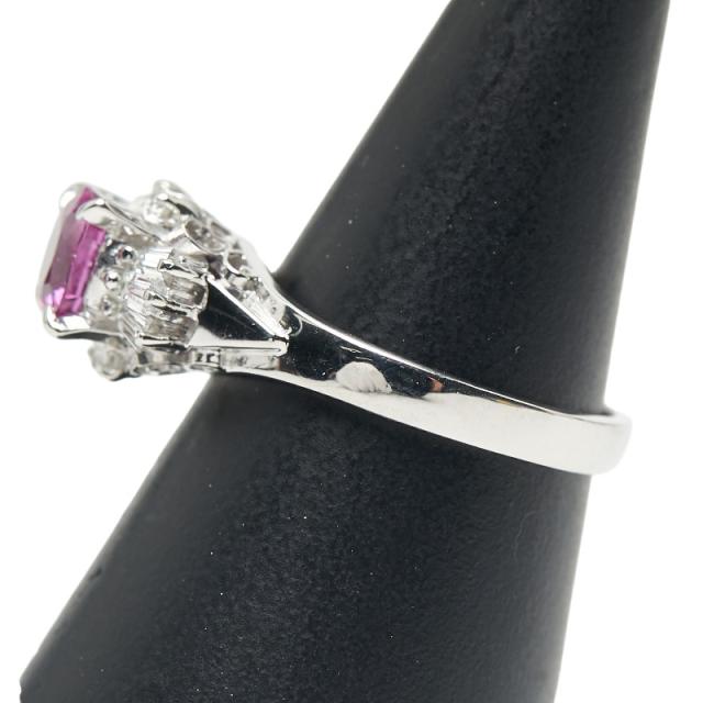 Pt850 プラチナ ルビー1.13ct ダイヤ0.30ct リング 指輪 レディース 12号 中古_2
