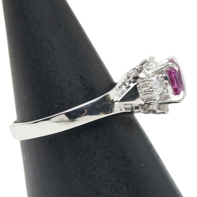 Pt850 プラチナ ルビー1.13ct ダイヤ0.30ct リング 指輪 レディース 12号 中古_3