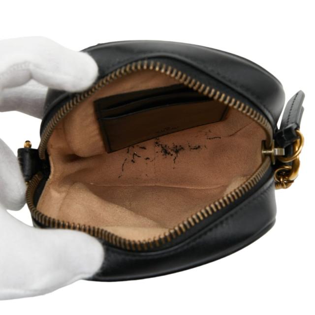 グッチ GGマーモント チェーン ミニショルダーバッグ 598597 ブラック