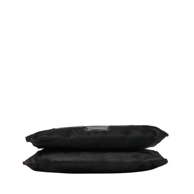ボッテガヴェネタ ハンドバッグ ブラック ハラコ パテントレザー レディース BOTTEGAVENETA 【中古】_2