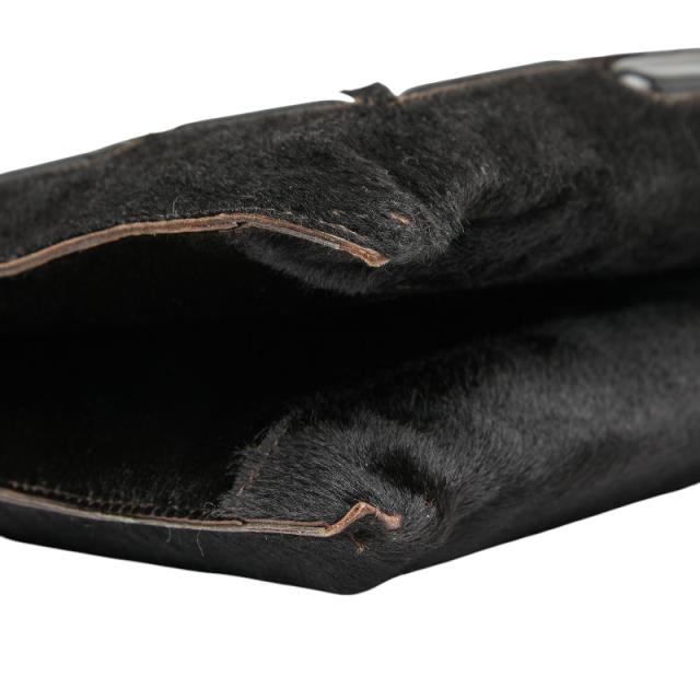 ボッテガヴェネタ ハンドバッグ ブラック ハラコ パテントレザー レディース BOTTEGAVENETA 【中古】_4