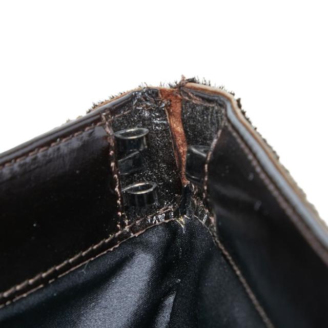 ボッテガヴェネタ ハンドバッグ ブラック ハラコ パテントレザー レディース BOTTEGAVENETA 【中古】_5