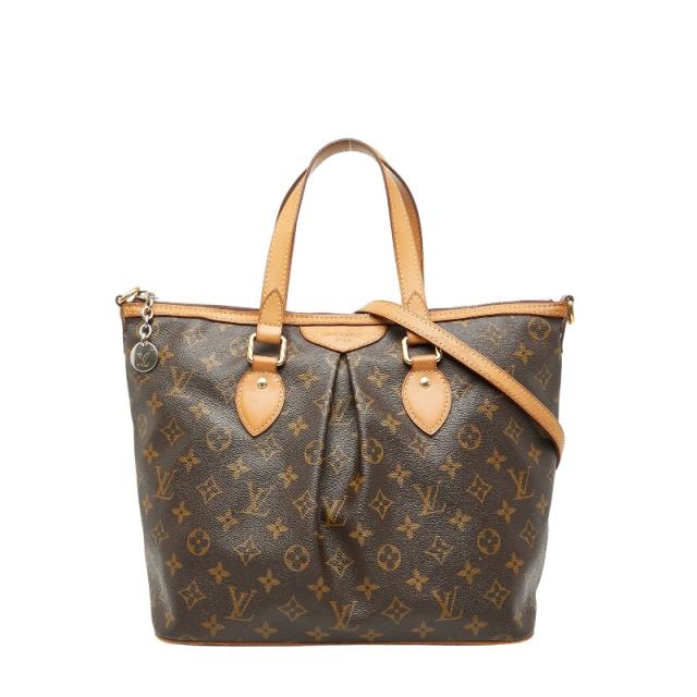 ルイ ヴィトン モノグラム パレルモPM ハンドバッグ ショルダーバッグ 2WAY M40145 ブラウン PVC レザー LOUIS VUITTON 【中古】