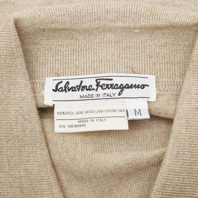 サルヴァトーレフェラガモ ニットポロ サイズ：M ベージュ ウール レディース Salvatore Ferragamo 【中古】_2