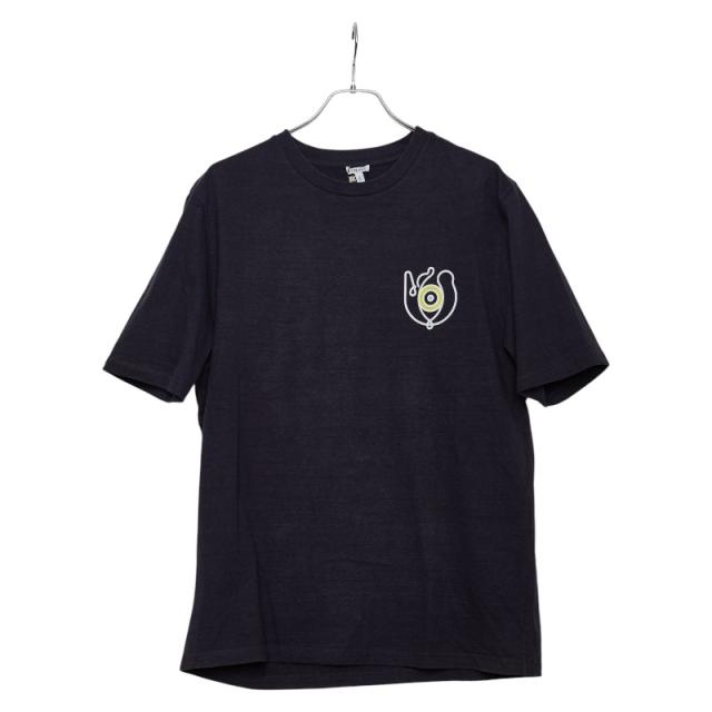 ロエベ EYE NATURE PRINTED T-SHIRT Tシャツ サイズL ネイビー マルチカラー コットン メンズ LOEWE 【中古】