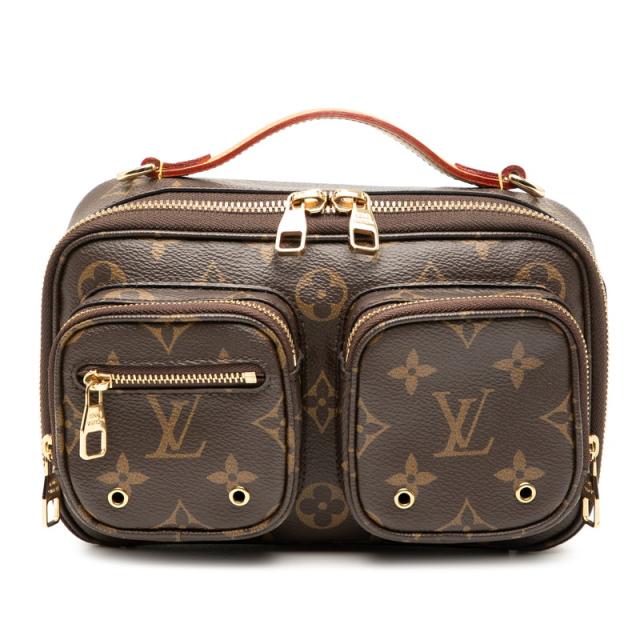 ルイ ヴィトン モノグラム ユーティリティ クロスボディ ハンドバッグ ショルダーバッグ 2WAY M80446 ブラウン LOUIS VUITTON 【中古】