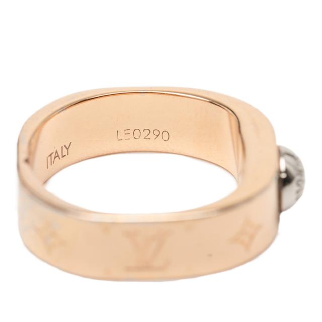 ルイ ヴィトン バーグ  ナノグラム リング 指輪 ＃M MO0214 ピンクゴールド メッキ レディース LOUIS VUITTON 【中古】_4