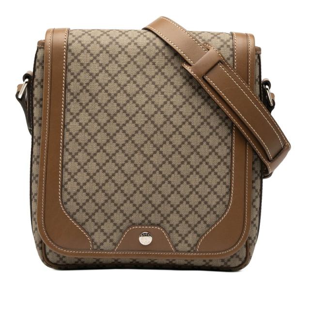 グッチ ディアマンテ 斜めがけ ショルダー 295679 ベージュ PVC レザー レディース GUCCI 【中古】